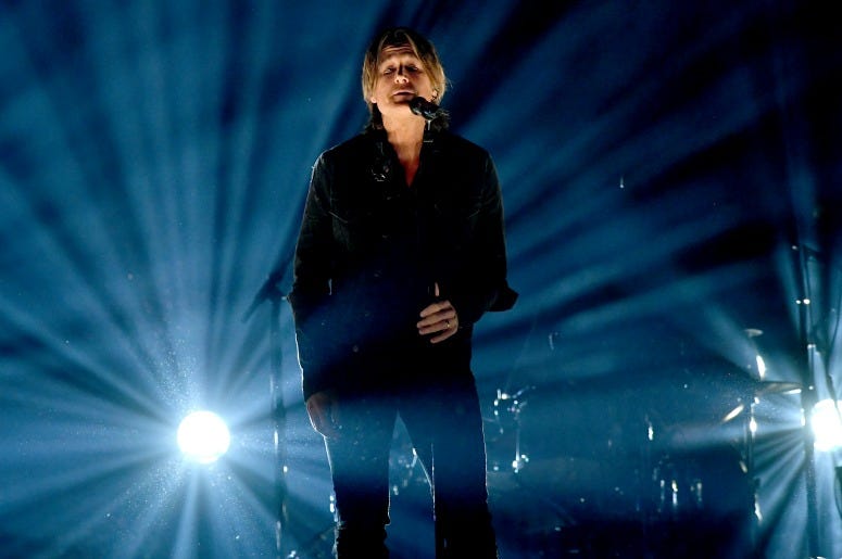 Keith Urban performs onstage during the 54th Academy Of Country Music Awards