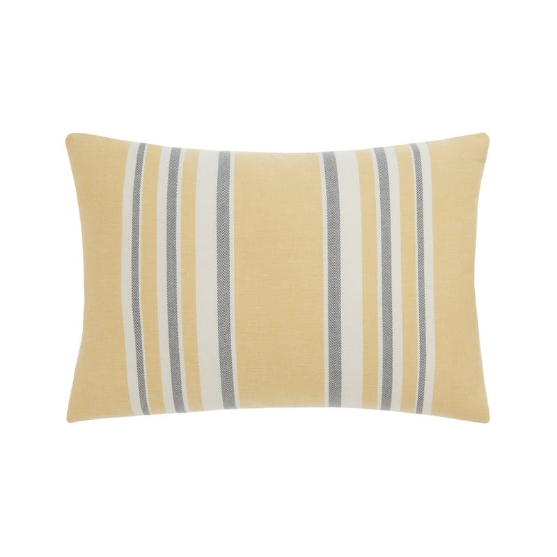 Variegated Stripe Decorative Oblong Throw Pillow