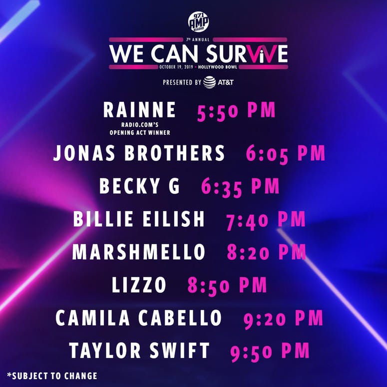 We Can Survive Set Times Line Up Venue Info