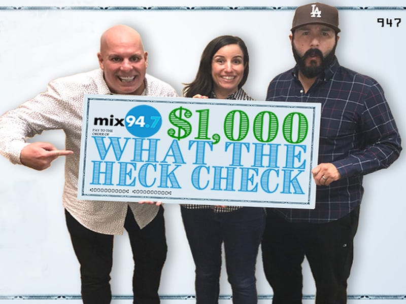 $1,000 What the Heck Check National Contest!