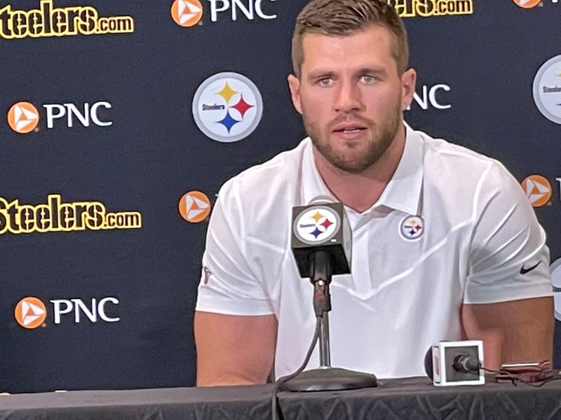 TJ Watt at podium