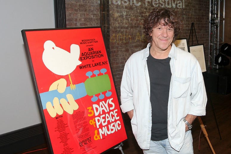Woodstock Music Festival co-producer Micael Lang attends a celebration of the 40th Anniversary of Woodstock at the at Rock & Roll Hall of Fame Annex NYC on August 13, 2009