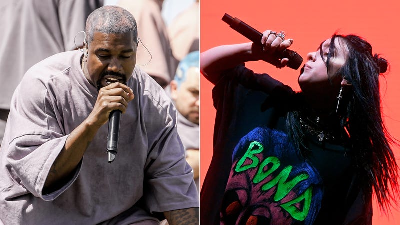Kanye West and Billie Eilish