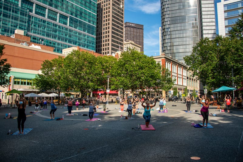 Yoga in the Square