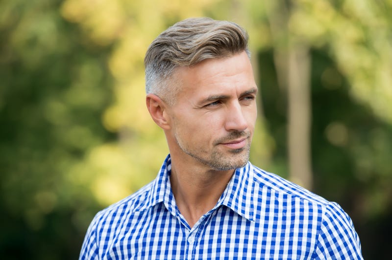 man wearing a checkered shirt