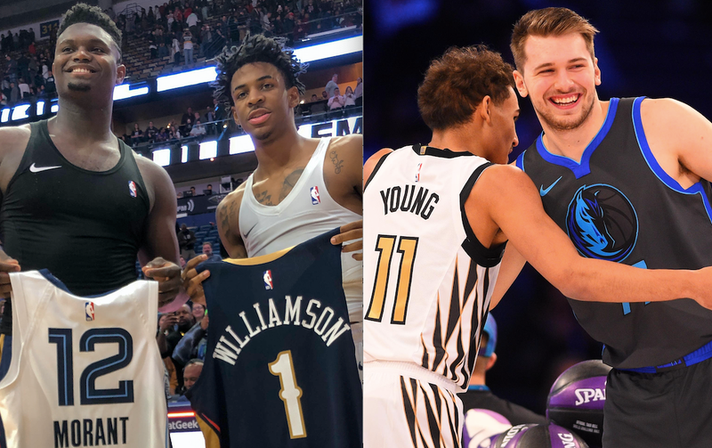 Zion Williamson, Ja Morant, Trae Young, Luka Doncic