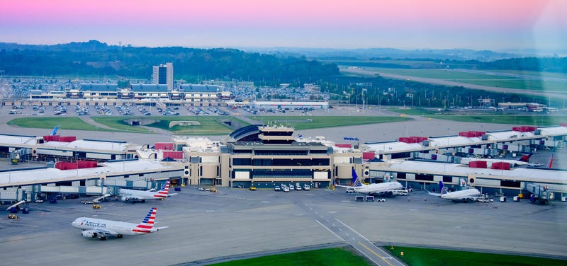 Airside from tower at Pittsburgh International Aiport