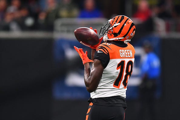 A.J. Green hauls in a catch