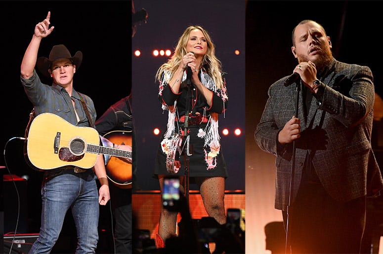 Jon Pardi, Miranda Lambert, Luke Combs