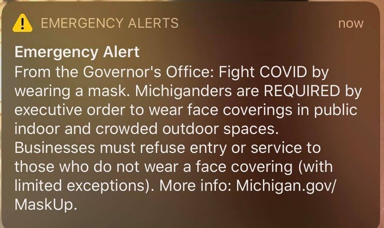 alert on masks