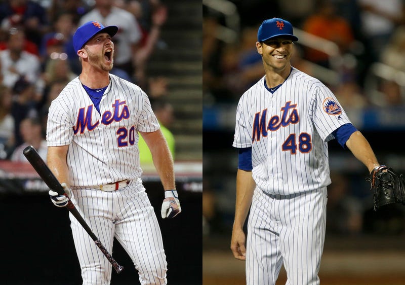 Pete Alonso and Jacob deGrom