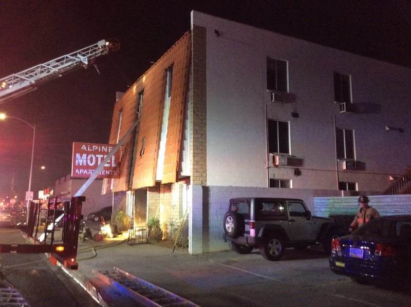 Scene of Fire at the Alpine Apartments on 12-21-19