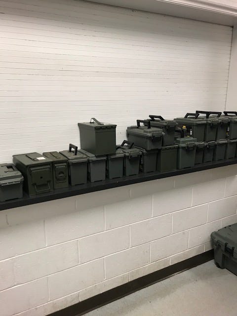 Ammunition Boxes Seized