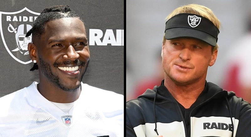 Antonio Brown and Jon Gruden
