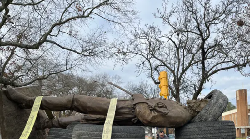 Richmond's AP Hill monument is removed last year.