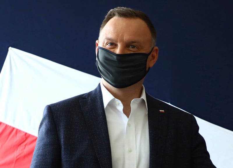 Virus Outbreak Poland Duda