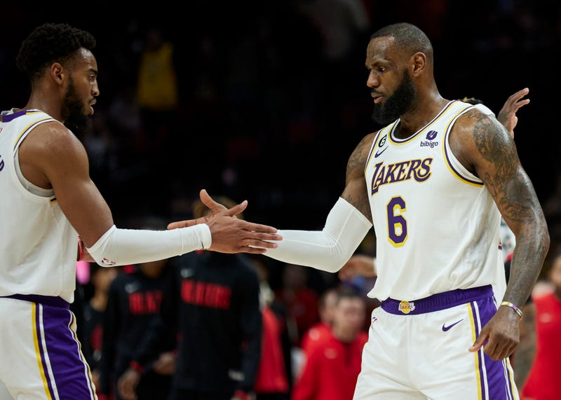 Lakers Trail Blazers Basketball