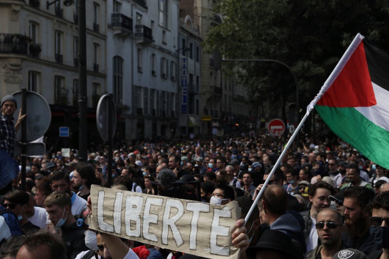 APTOPIX France Virus Outbreak Protests