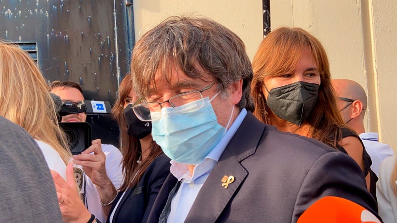 APTOPIX Italy Spain Puigdemont