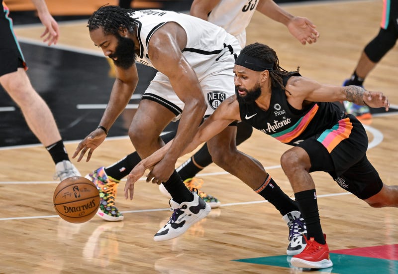 Nets Spurs Basketball