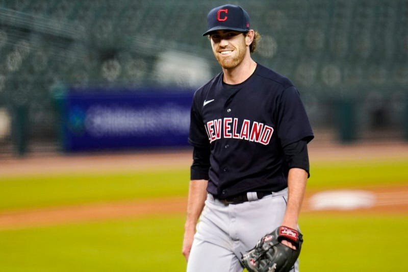 Indians Bieber Baseball