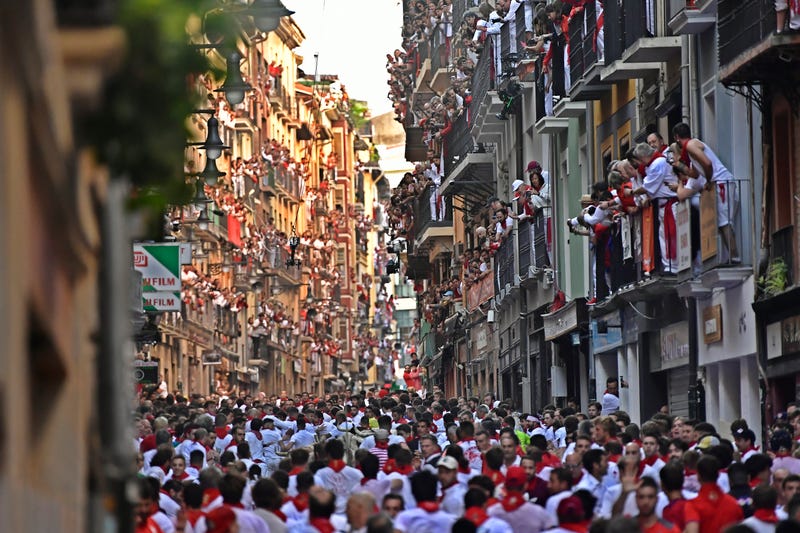 APTOPIX Spain Running of the Bulls