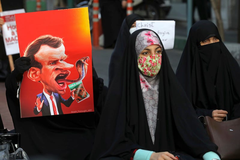 Iran France Protest