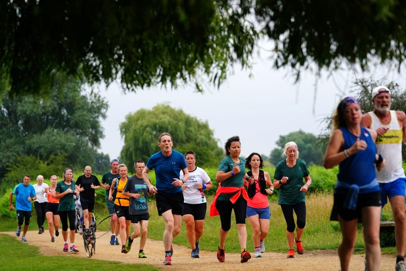 Virus Outbreak Britain Park Run