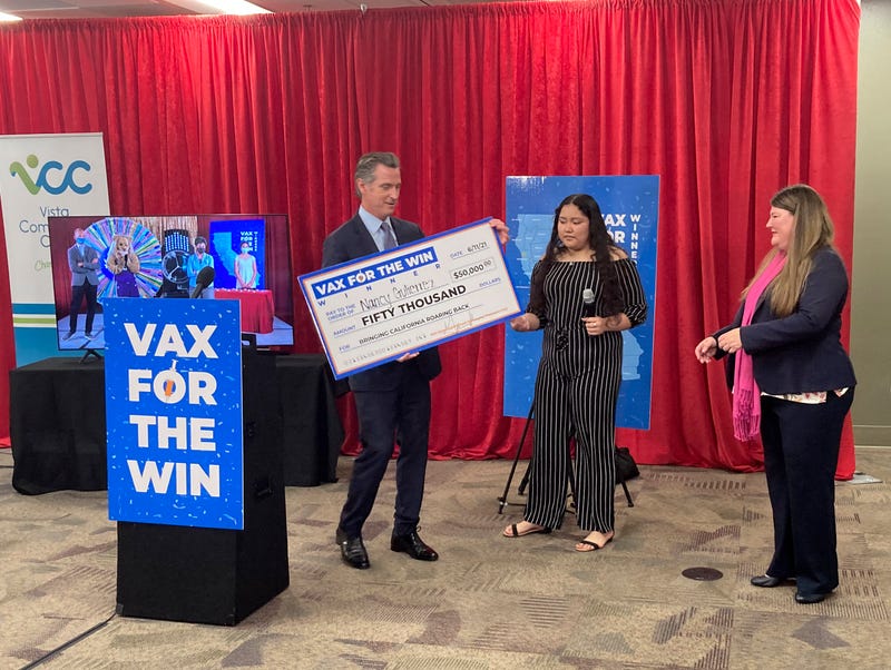 Virus Outbreak-California-Vaccine Jackpot