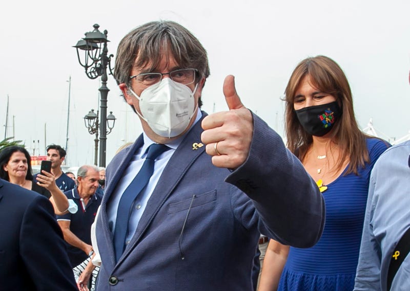 APTOPIX Italy Spain Puigdemont