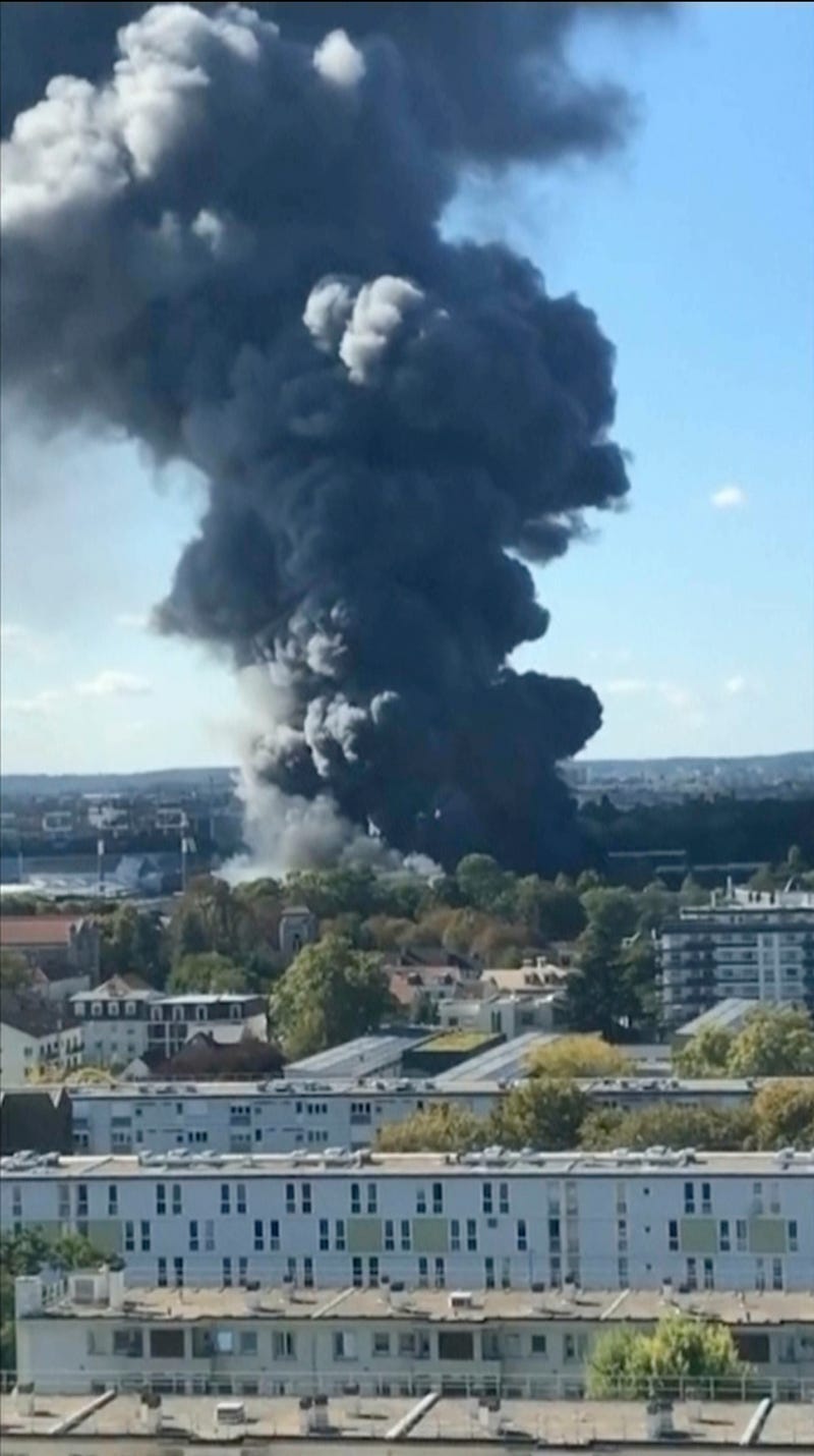 France Paris Market Fire