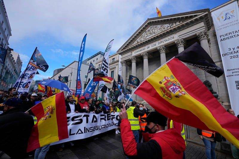 Spain Police Protest