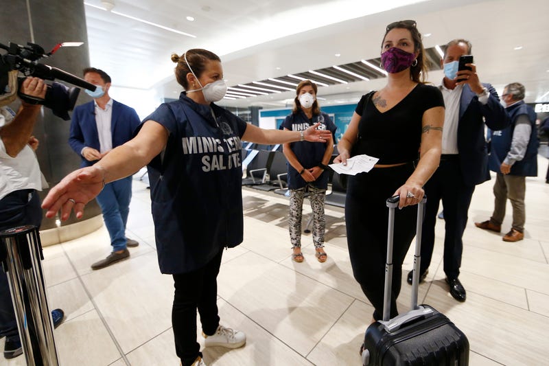 Virus Outbreak Italy Covid Free Flights