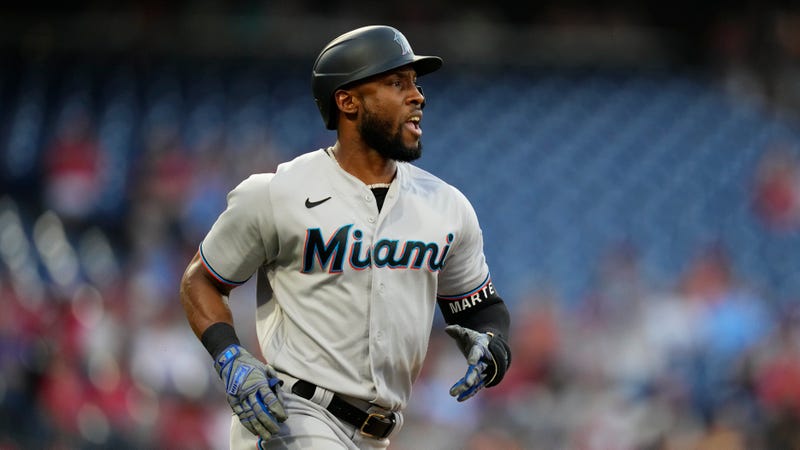 Marlins Athletics Trade Baseball