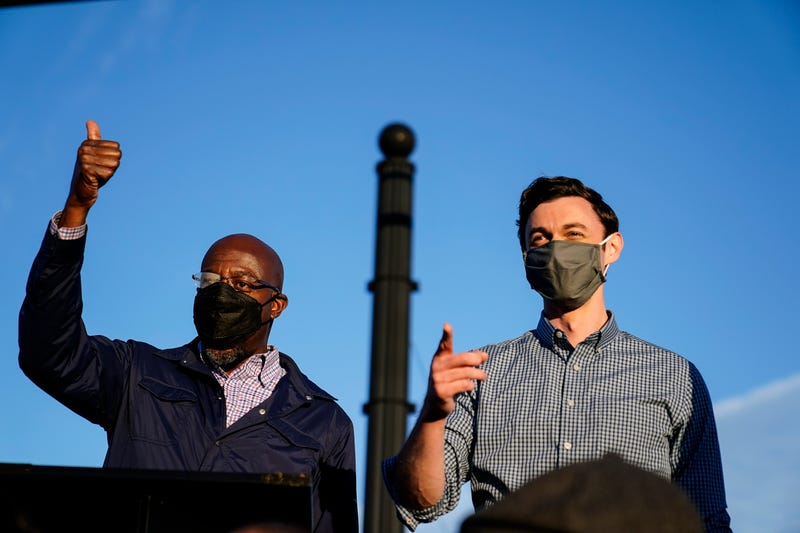 APTOPIX Election 2020 Senate Ossoff Warnock