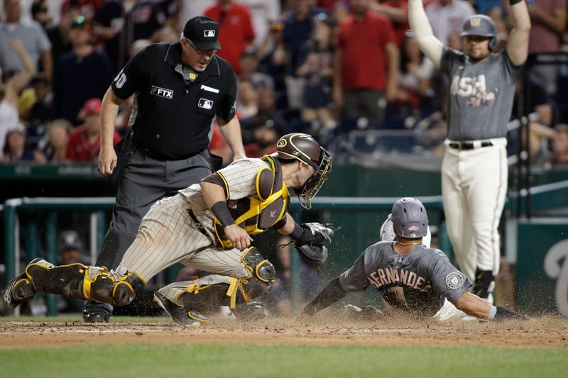 Padres Nationals Baseball