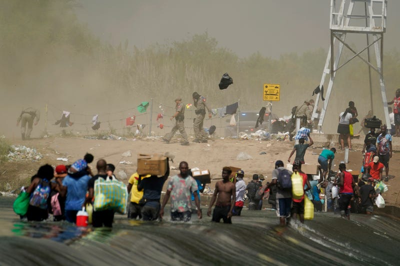 APTOPIX Border Migrant Camp
