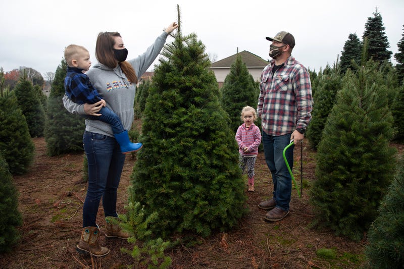 Virus Outbreak Christmas Trees