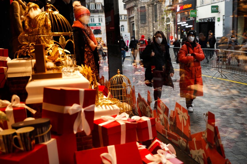 Virus Outbreak Belgium Shops