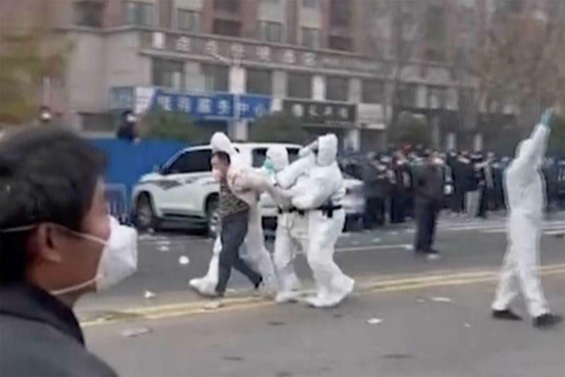 Virus Outbreak China iPhone Factory