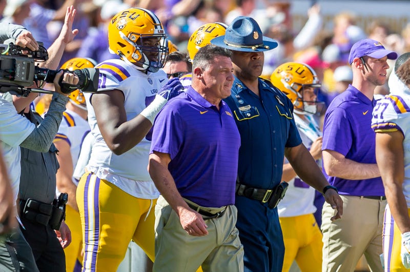 LSU Orgeron Out Football