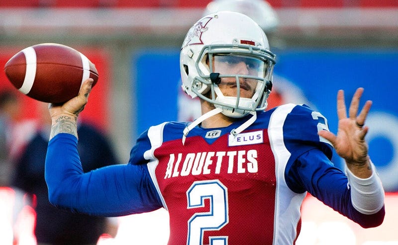 Montreal Alouettes quarterback Johnny Manziel