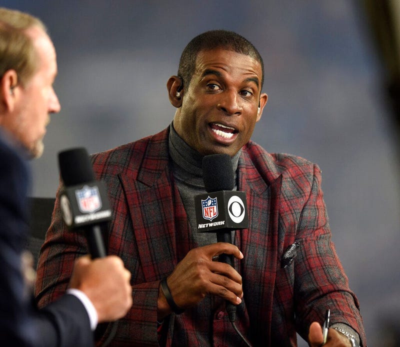 Deion Sanders speaks on the Thursday Night Football