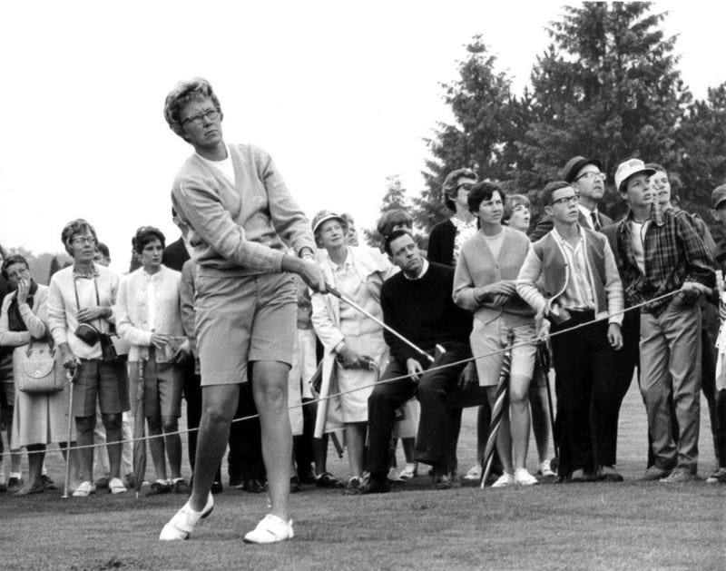Mickey Wright's iron shot from the fairway at the Toronto Golf Club. Hall of Fame golfer Wright, who won 82 LPGA tournaments including 13 majors, died Monday, Feb. 17, 2020, of a heart attack, her attorney said. Wright was 85.