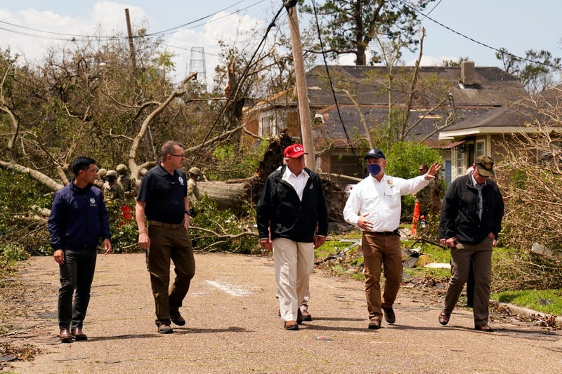 President will get up close observation of destruction
