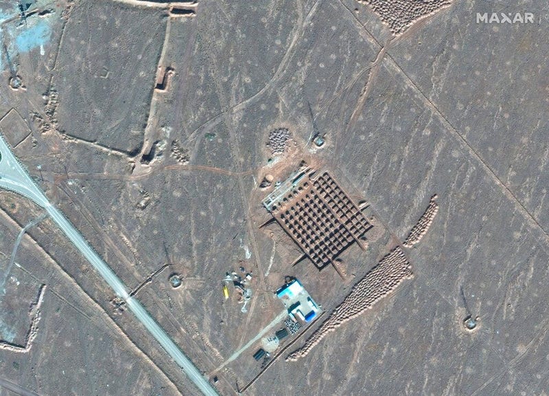 This Dec. 11, 2020, satellite photo by Maxar Technologies shows construction at Iran's Fordo nuclear facility.