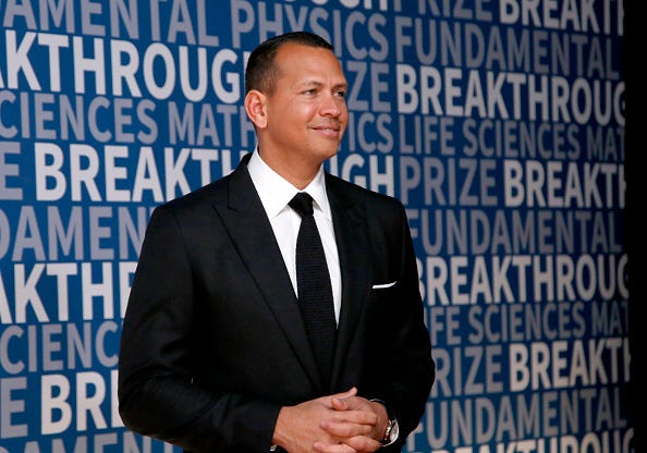 Alex Rodriguez attends a charity event in 2017.