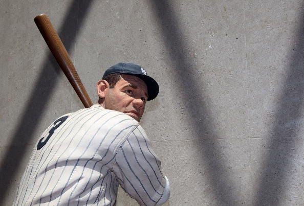 A statue of Babe Ruth at the National Baseball Hall of Fame in Cooperstown