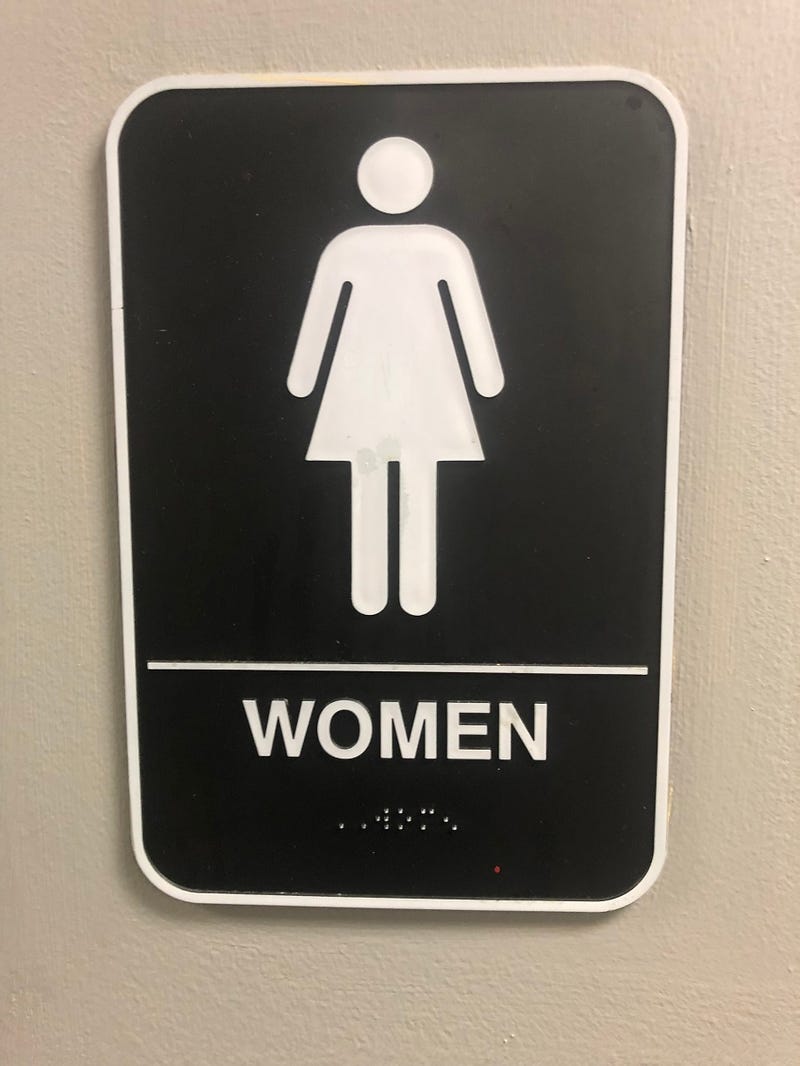 Bathroom sign