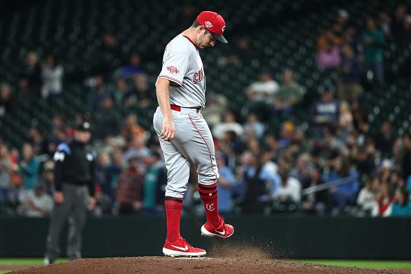 Trevor Bauer takes the mound for the Cincinnati Reds.